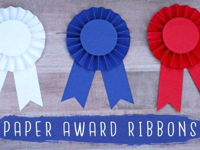 DIY Paper Award Ribbon Rosettes! 🏆