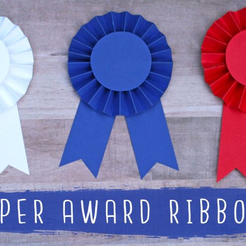 DIY Paper Award Ribbon Rosettes! 🏆