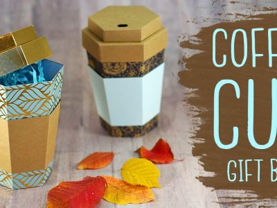 3D Coffee Cup Paper Gift Box Tutorial!