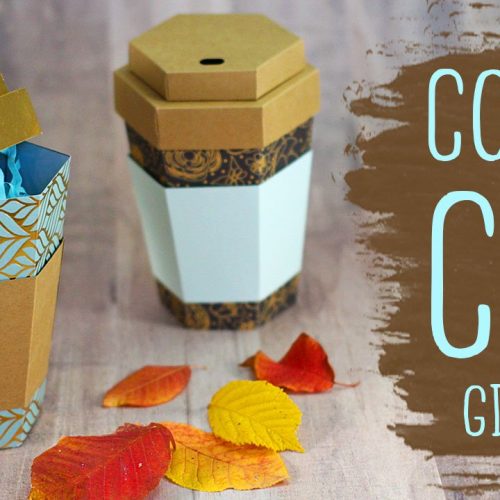 3D Coffee Cup Paper Gift Box Tutorial!