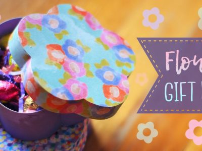 Flower Shaped Paper Gift Box Tutorial