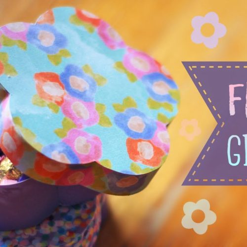Flower Shaped Paper Gift Box Tutorial