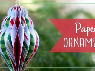 Paper Honeycomb Christmas Ornament Tutorial