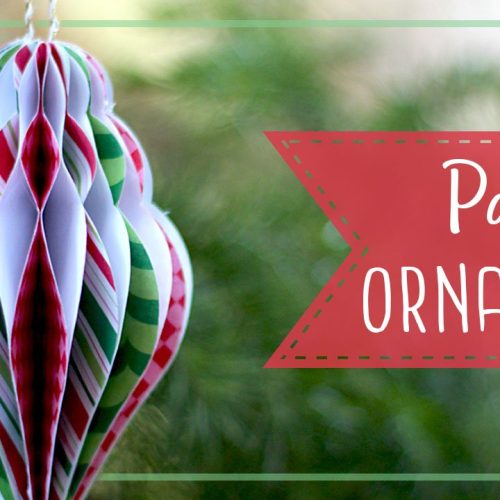 Paper Honeycomb Christmas Ornament Tutorial