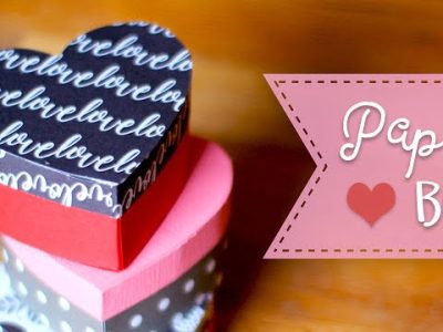 Paper Heart Gift Box Tutorial