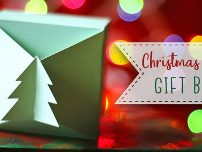 Interlocking Christmas Tree Paper Gift Box Tutorial