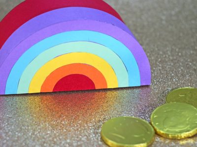 Paper Rainbow Gift Box Tutorial for St. Patrick’s Day!