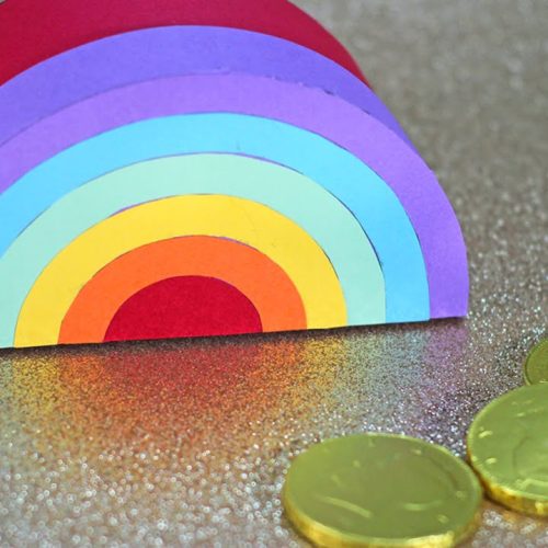 Paper Rainbow Gift Box Tutorial for St. Patrick’s Day!