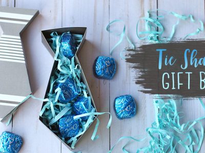 Tie Shaped Paper Gift Box Tutorial for Father’s Day!