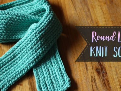 Round Loom Knit Scarf Tutorial – Knit, Purl & Slip Stitch