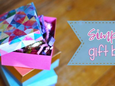 Easy Square Paper Gift Box Tutorial