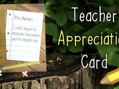 Easy Teacher Appreciation Card Tutorial