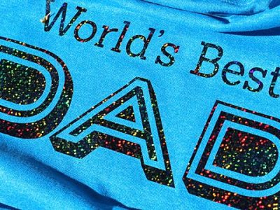 DIY World’s Best Dad Holographic T-Shirt