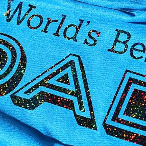 DIY World’s Best Dad Holographic T-Shirt