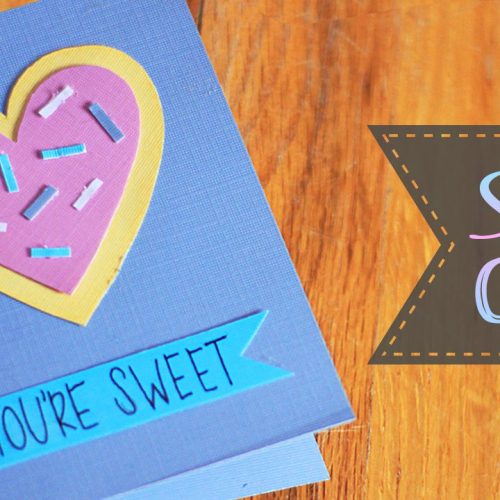 “Sweet” Valentine’s Day Card Tutorial + Free Coloring Page